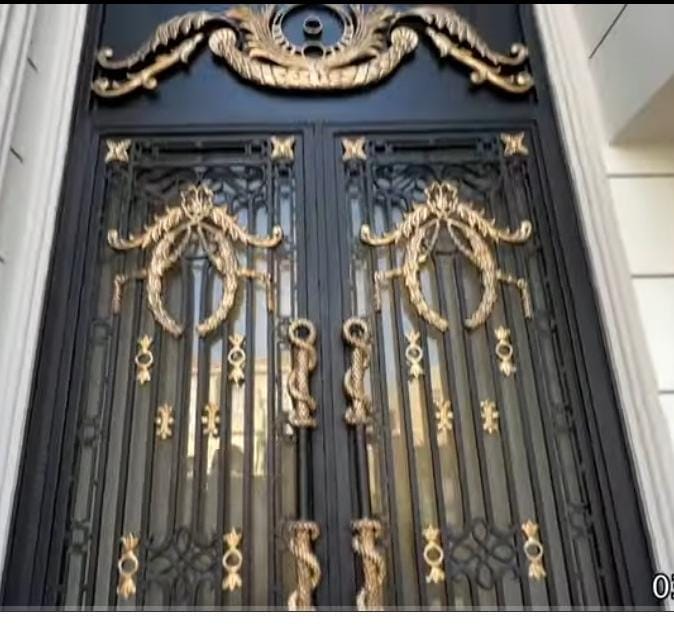 Vintage Bronze Iron Door