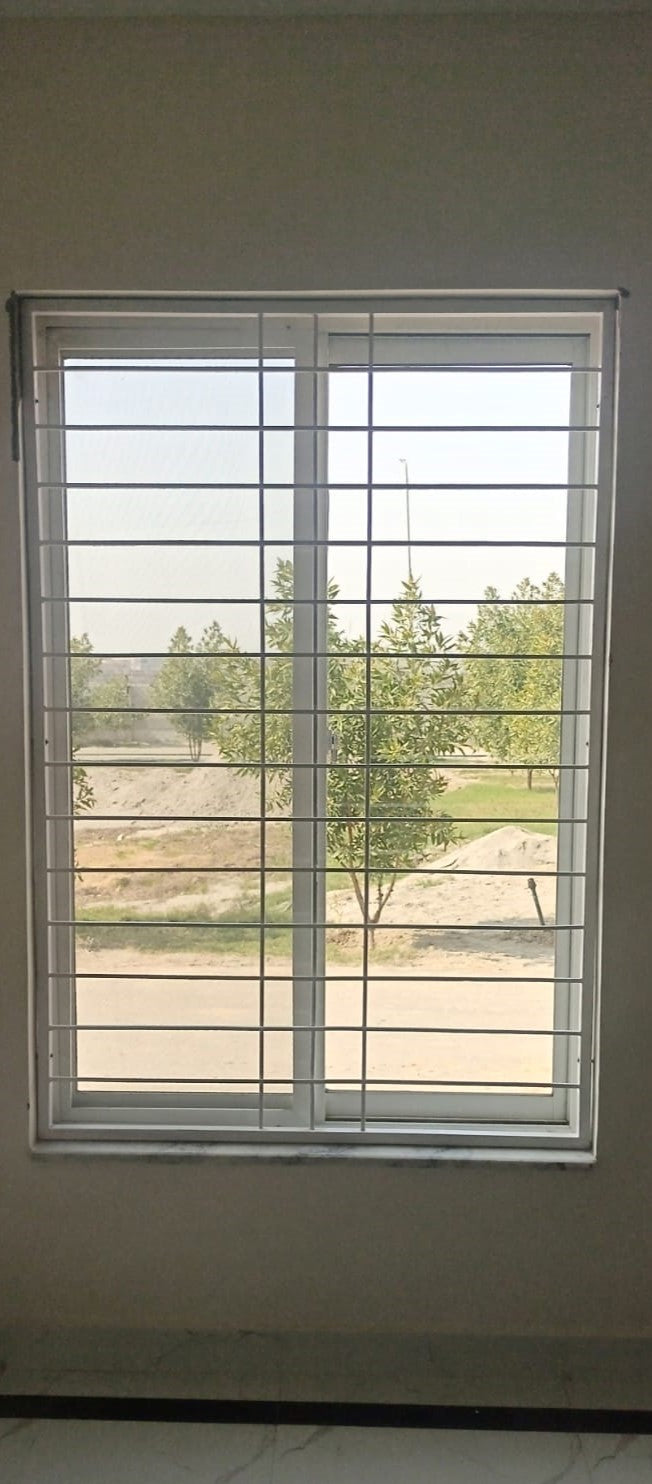 Modern White Grille Window