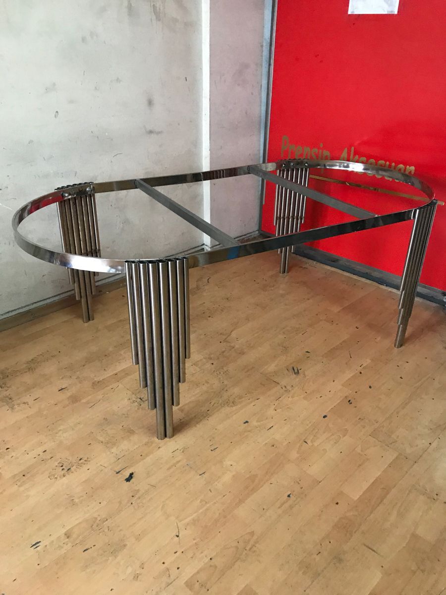 Chrome Cascade Dining Table